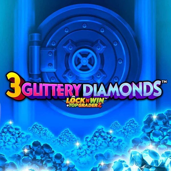 3 Glittery Diamonds online game logo by PearFiction Studios on rockwin.eu