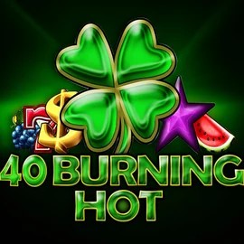 Official Slots logo: 40 Burning Hot by Amusnet Interactive at RockWin Casino