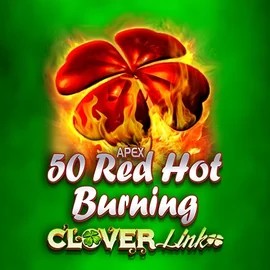 50 Red Hot Burning Clover Links online game logo by Novomatic on rockwin.eu