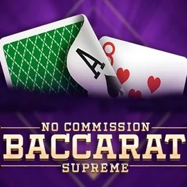 Baccarat Supreme slot logo by OneTouch Games at RockWin Casino