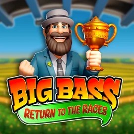 Official Slots logo: Big Bass Return to the Races by Pragmatic Play at RockWin Casino