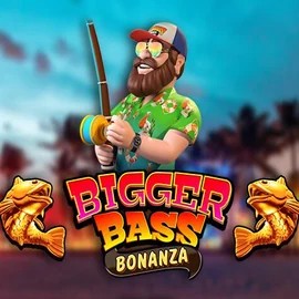 Bigger Bass Bonanza logo by Pragmatic Play at RockWin Casino
