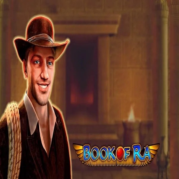 Book of Ra logo by Greentube at RockWin Casino