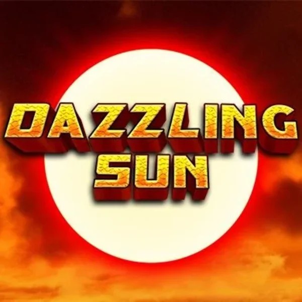 Dazzling Sun slot logo by Win Studios at RockWin Casino