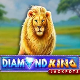 Jackpots logo of Diamond King Jackpots from SpinPlay Games at RockWin Casino