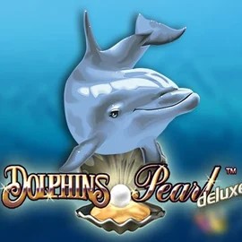 Dolphins Pearl Deluxe slot logo by Novomatic at RockWin Casino