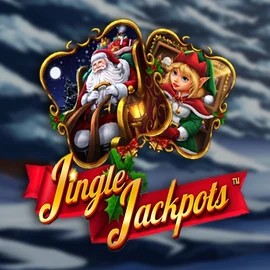 Official Jackpots logo: Jingle Jackpots by Dragon Gaming at RockWin Casino