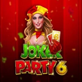 Joker Party 6 slot logo by Greentube at RockWin Casino