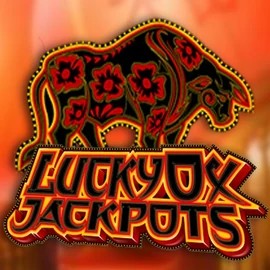 Lucky Ox Jackpots slot icon by Rival, available at RockWin Casino