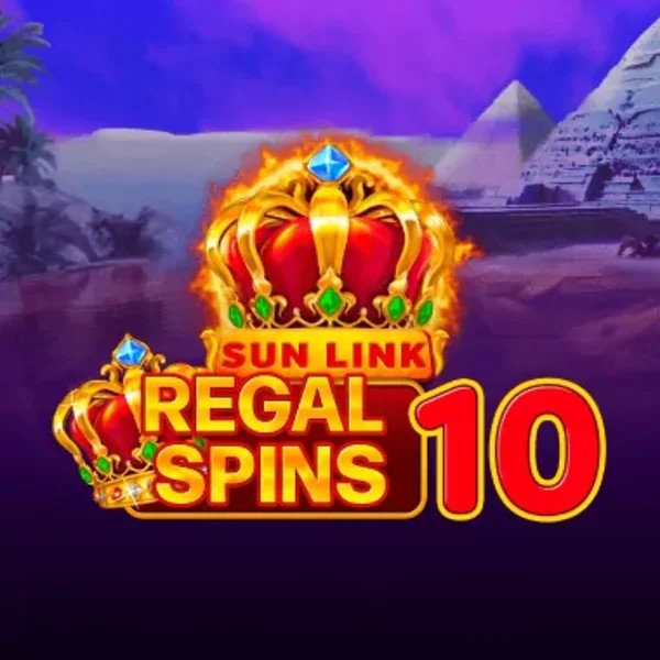 Regal Spins 10 slot logo by PatePlay at RockWin Casino
