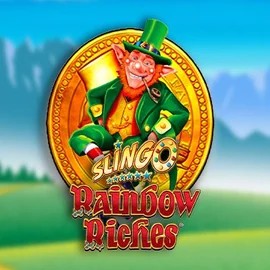 Slingo Rainbow Riches by Gaming Realms, showcased at rockwin.eu – game logo