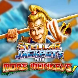 Stellar Jackpots with More Monkeys logo by Lightning Box Game RockWin Casino