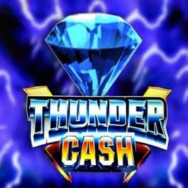 Thunder Cash slot logo by Novomatic at RockWin Casino