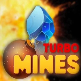 Turbo Mines logo by Turbo Games RockWin Casino